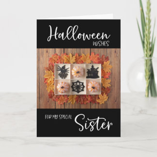 Happy Halloween Wishes for Sister Card