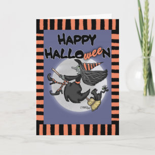 Happy HalloWEEn Witch Card