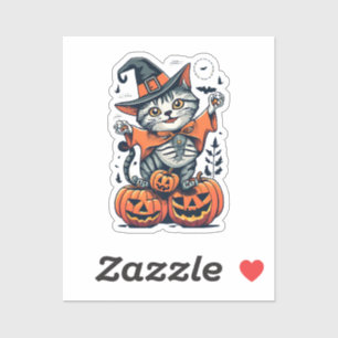 Happy Halloween Witch Cat