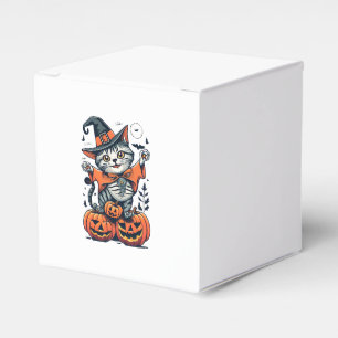 Happy Halloween Witch Cat Favour Box