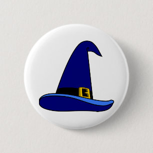 Happy Halloween Witch Hat 6 Cm Round Badge