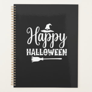 Happy Halloween Witch Hat Broom Design Planner