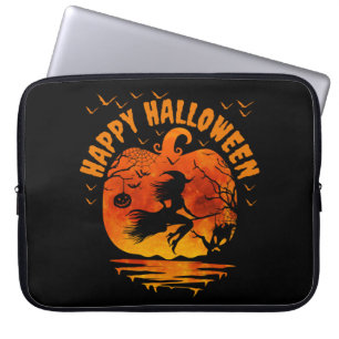 HAPPY HALLOWEEN WITCH MEN WOMEN KIDS COSTUME LAPTOP SLEEVE