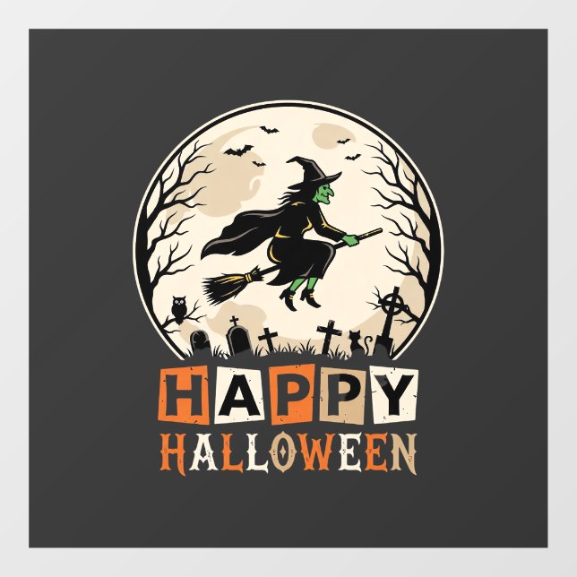Happy Halloween Witch Moon Cemetery Design_1 (Sheet)