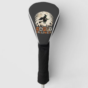 Happy Halloween Witch Moon Cemetery Design_1 Golf Head Cover