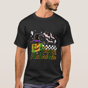 Happy Halloween Witch Pumpkin And Ghost Witches Ha T-Shirt
