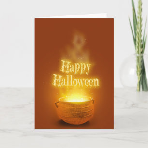 Happy Halloween Witch's Cauldron Card