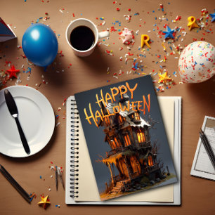 Happy Halloween Witch's House Thank You Card