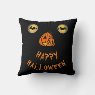 Happy Halloween Witchy Eyes And Pumpkin Nose Cushion
