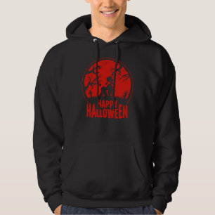 Happy Halloween With A Creepy Poodle Hoodie