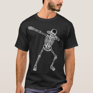 Happy Halloween With A Dabbing Dancer Skeleton 2 T-Shirt