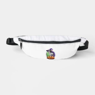 Happy Halloween with Boston Terrier Mummy & Witch Bum Bags