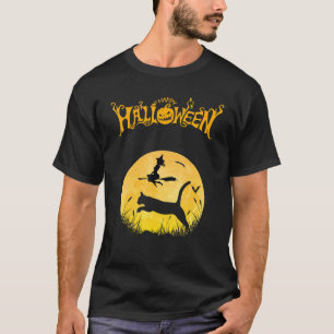 Happy Halloween With Cats And Witches T-Shirt