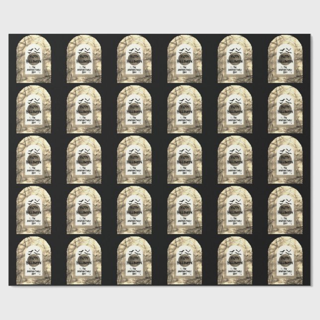 Happy Halloween Wrapping Paper (Flat)