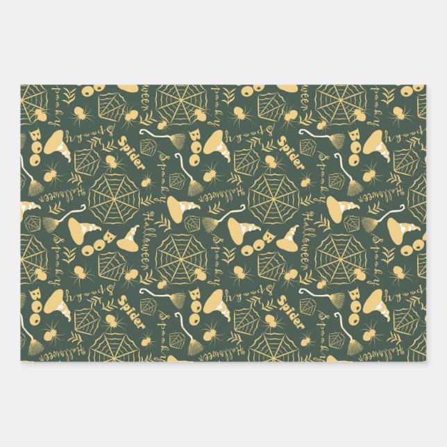Happy Halloween Wrapping Paper Sheet (Front 2)