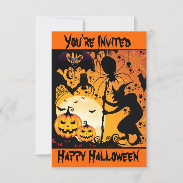 Happy Halloween,You're Invited_ Invitation (Front)