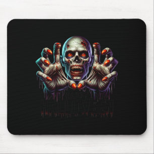 Happy Halloween Zombie Hands Funny Halloween Costu Mouse Pad