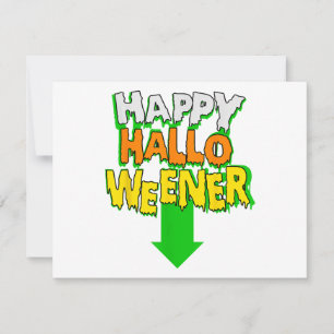 Happy Halloweener Funny Halloween Invitation