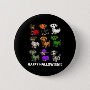 Happy Halloweenie Dachshund Dachshund Halloween Gi 6 Cm Round Badge