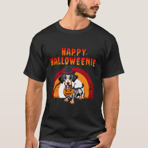 Happy Halloweenie Dachshund Halloween Dog Lover T-Shirt