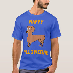 Happy Halloweenie Dachshund Halloween Weiner Dog T-Shirt