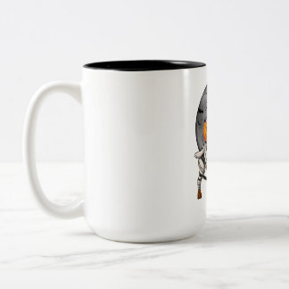 Happy Halloweenie Dachshund Mummy Dog  Two-Tone Coffee Mug