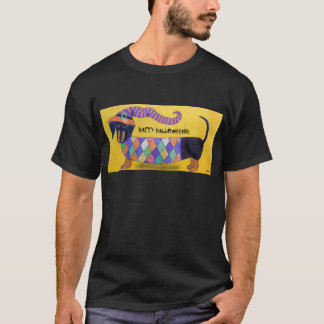 Happy Halloweenie - Funny Halloween Dachshund T-Shirt
