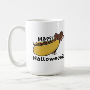Happy Halloweenie Hotdog Dachshund Coffee Mug
