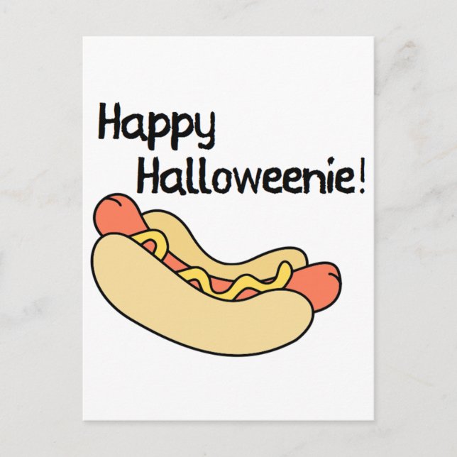 Happy Halloweenie! Postcard (Front)