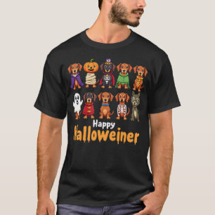 Happy Halloweiner Funny Halloween Dog Lovers Dog O T-Shirt