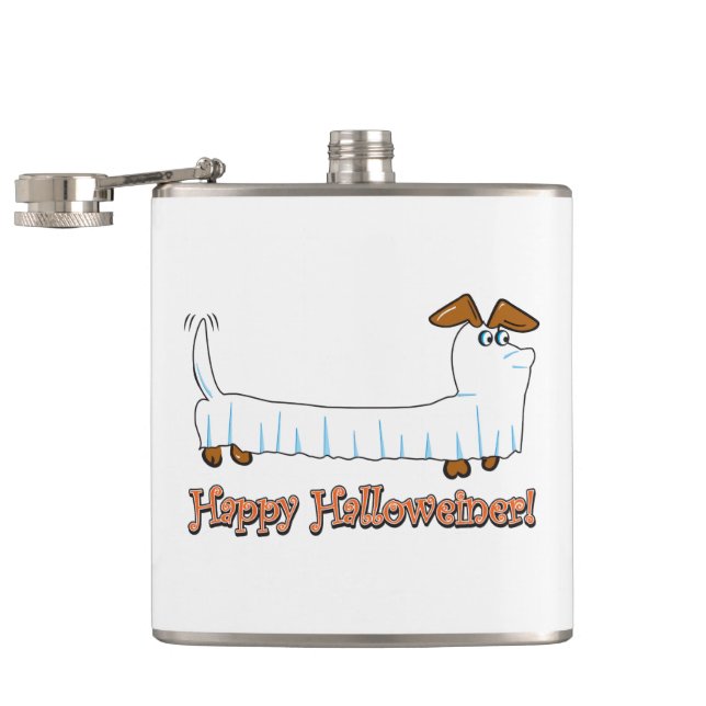 Happy-Halloweiner Hip Flask (Opened)