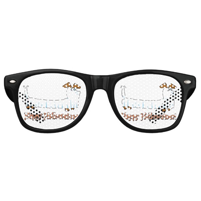 Happy-Halloweiner Retro Sunglasses (Front)