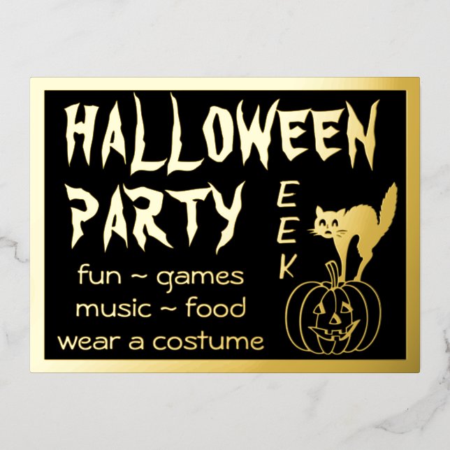 Happy Hallowen Costume Party Invitation (Front)