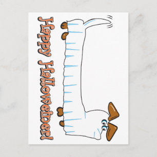 Happy Hallowiener Postcard