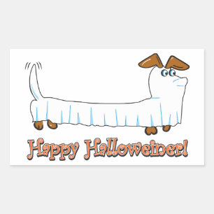 Happy Hallowiener Rectangular Sticker