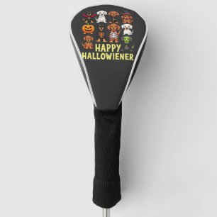 Happy Hallowiener Spooky Halloween Dog Weiner Golf Head Cover