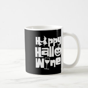 Happy Hallowine Funny Halloween Night Witch Pumpki Coffee Mug