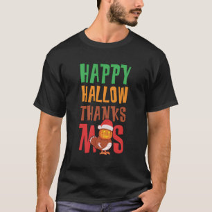 Happy Hallowthanksmas Thanksgiving Family T-Shirt