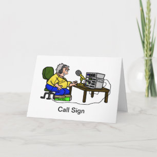 Happy Ham Operator Greeting Card  Customise It!