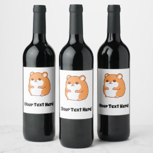 Happy Hamster Bottle Labels