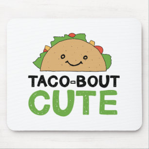 Happy Hand Drawn Taco-bout Cute Design Mouse Pad