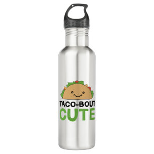 Happy Hand Drawn Taco-bout Cute Taco Art Design 710 Ml Water Bottle