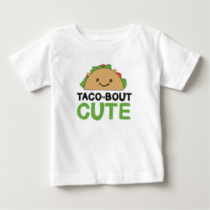 Happy Hand Drawn Taco-bout Cute Taco Art Design Baby T-Shirt
