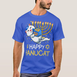 Happy Hanucat Ugly Hanukkah Jewish Chanukka Cute C T-Shirt