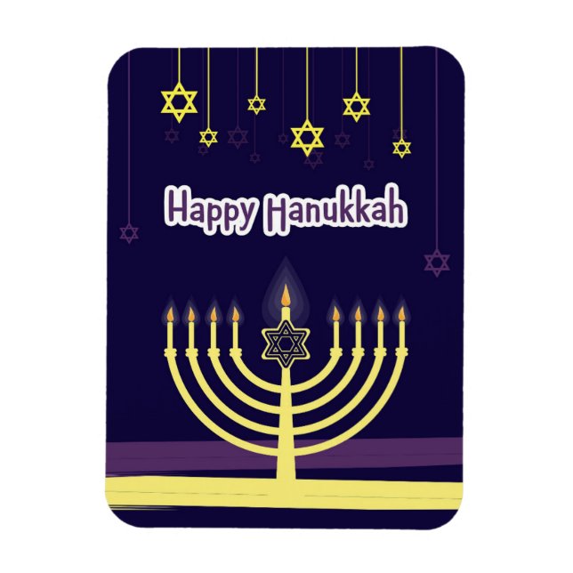 Happy Hanukkah3" x 4" Flexible Photo Magnet (Vertical)