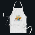 Happy Hanukkah and cute Hanukkah characters Standard Apron<br><div class="desc">Happy Hanukkah and cute Hanukkah characters</div>