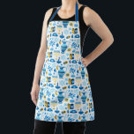 Happy Hanukkah Apron<br><div class="desc">Festive Hanukkah design.</div>