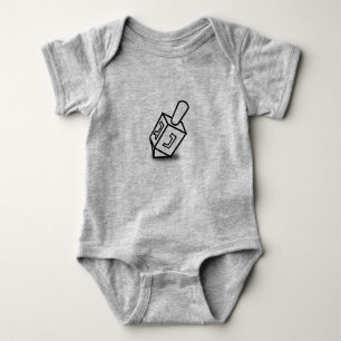 Happy Hanukkah Baby Jersey Bodysuit