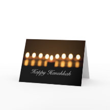Happy Hanukkah Blank Greeting Card