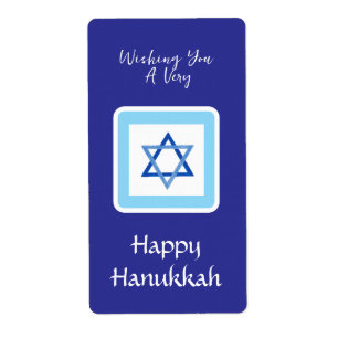 Happy HANUKKAH Blue Star of David